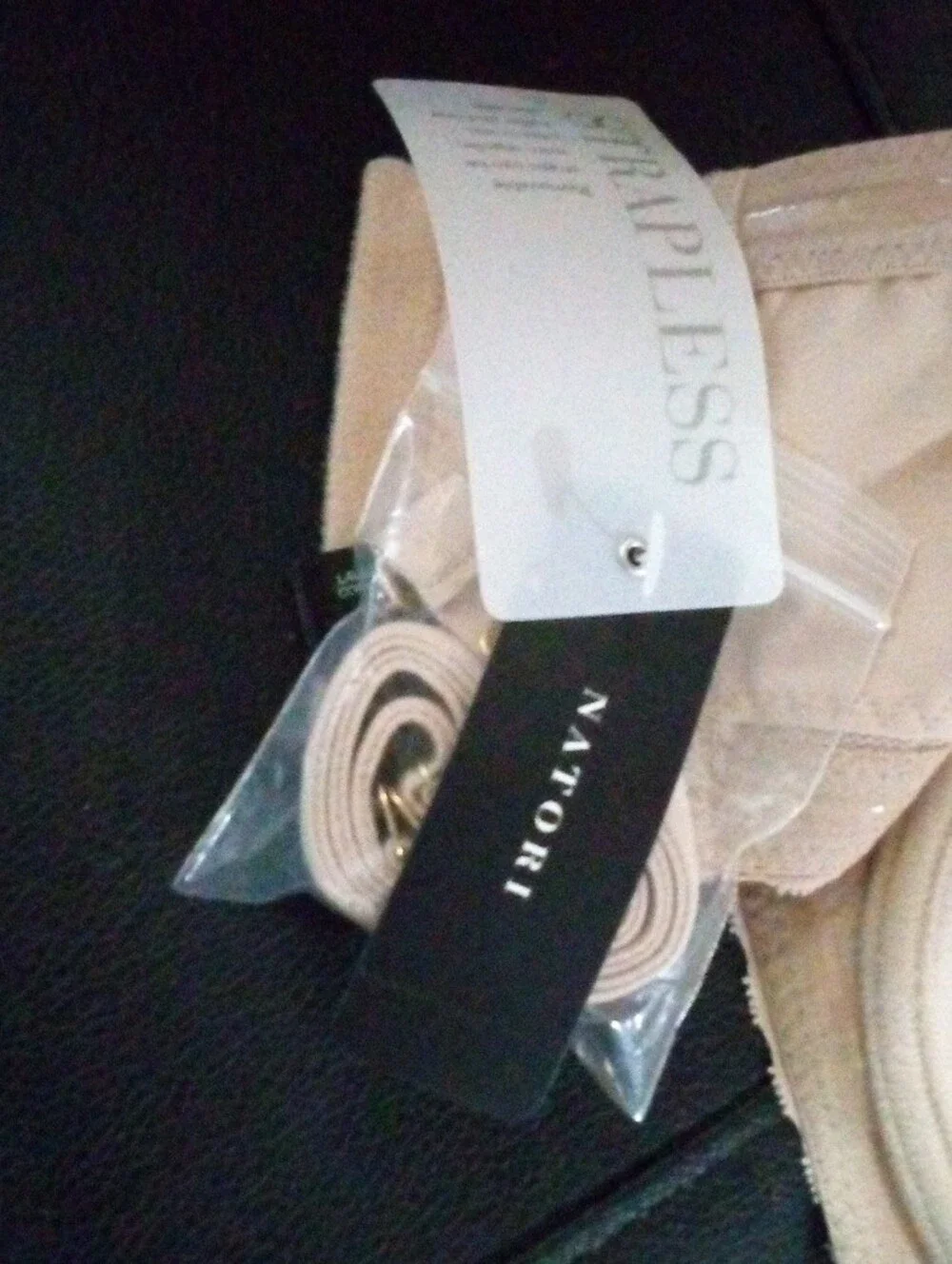 Natori Beige Strap with Gold Hardware Sz 32 DDD